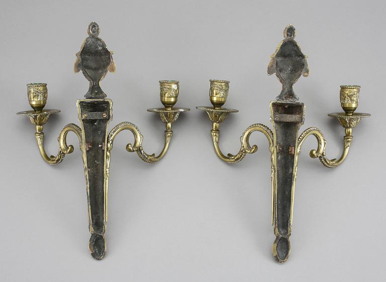 APPLIQUER, ett par, empirestil, 18/1900-tal.