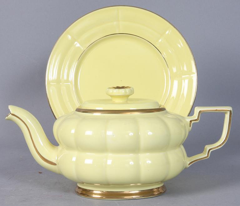 TESERVISDELAR, 13 delar, "Grand", Arthur Percy, Gefle, modellen formgiven 1930.