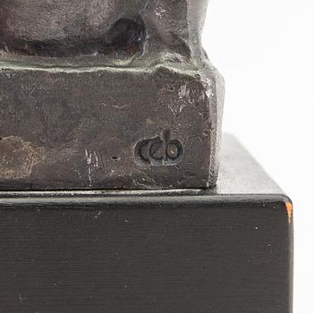 Carl-Einar Borgström,  signed metal sculpture.