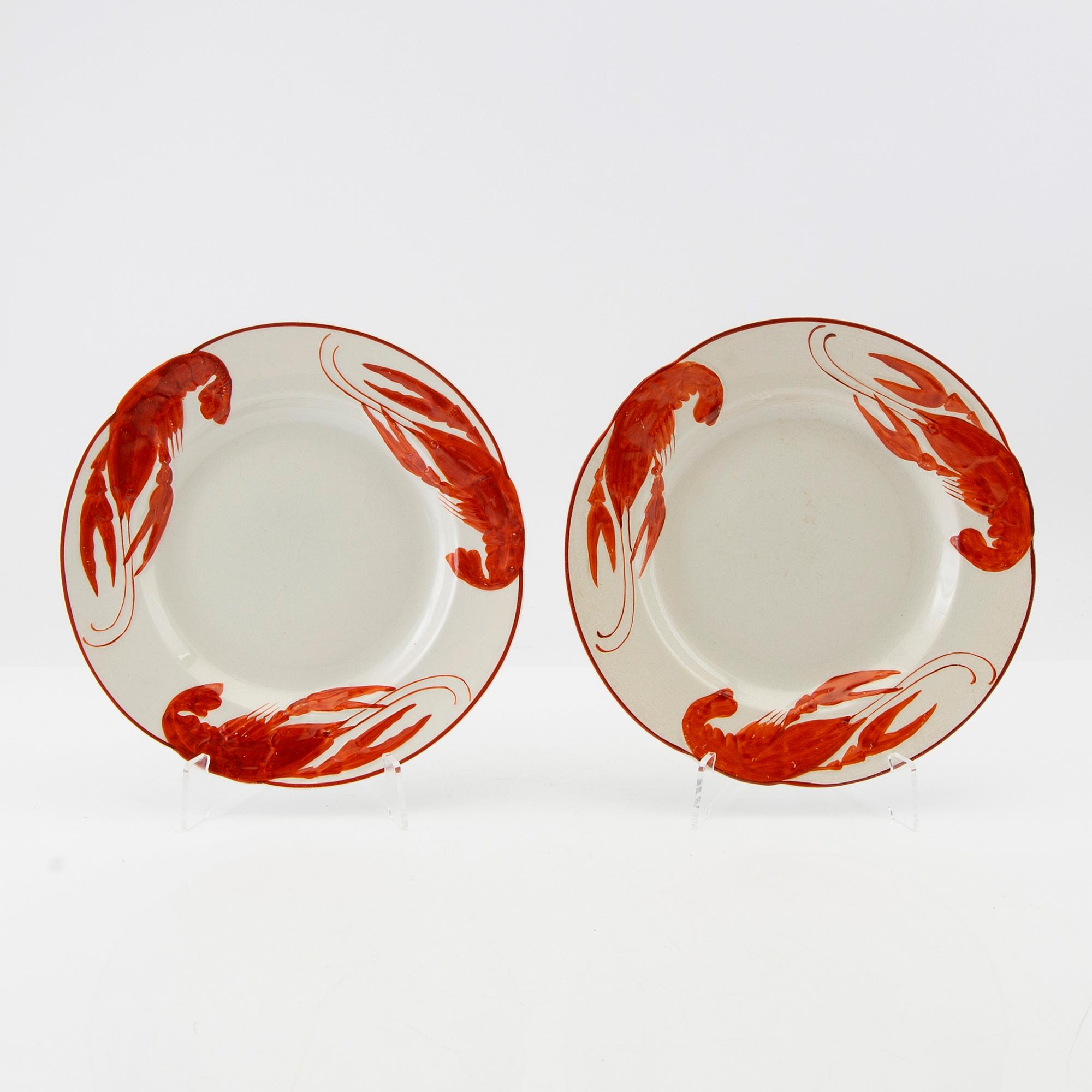 Alf Wallander, servis 13 dlr flintgods Rörstrand jugend.