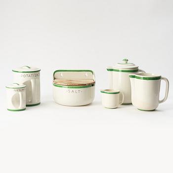 Wilhelm Kåge, a 106 pieces creamware 'Praktika/ Weekend' service, Gustavsberg, Sweden 1930s.