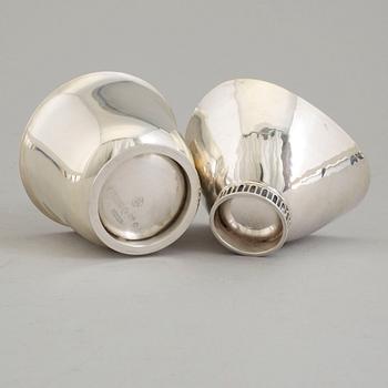 Two silver bowls, one of which Atelier Borgila, Stockholm, 1966.