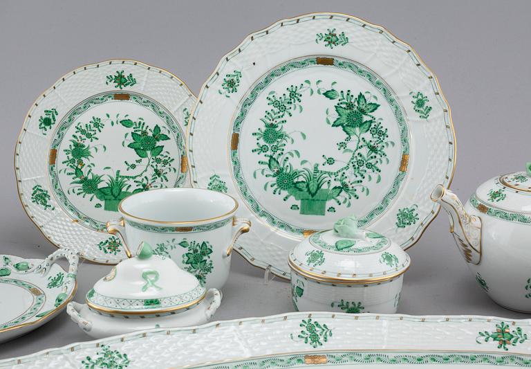 48 pieces of porcelain tableware from Herend, model "Indian Basket", 20th century.