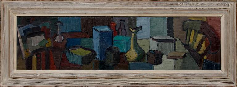 SVEN THIDERMAN, olja på pannå, sign.