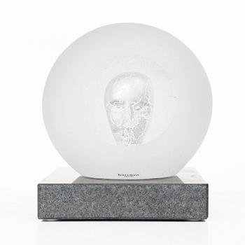 Bertil Vallien, Glass sculpture, Kosta Boda, signed and numbered.