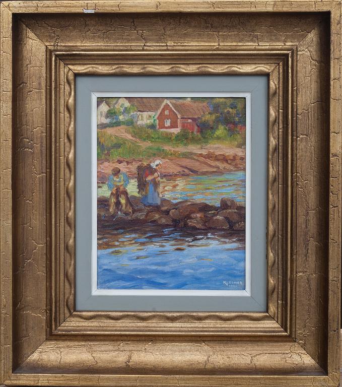 AXEL KLEIMER, olja på uppfodrad duk, signerad och daterad 1931.