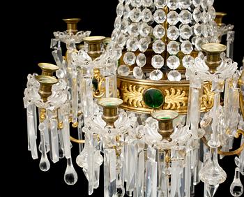 LJUSKRONA, Oscariansk, sent 1800-tal, höjd 94 cm.