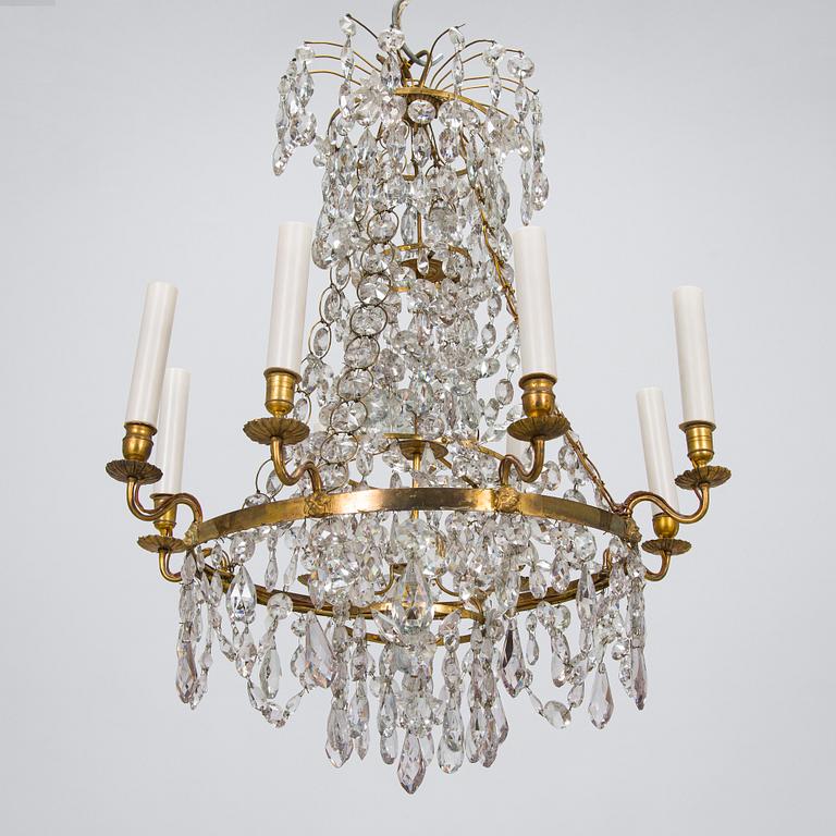 A 19th-century chandelier.