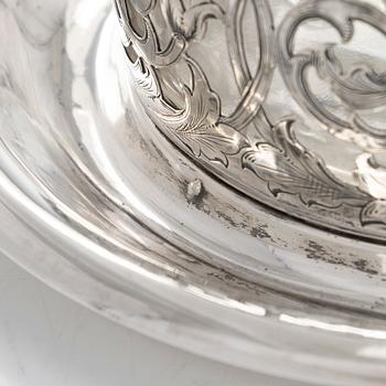 Alexander Kordes, smörbytta, silver, S:t Petersburg, Ryssland 1867.