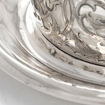 Alexander Kordes, a silver butter jar, Saint Petersburg, Russia 1867.