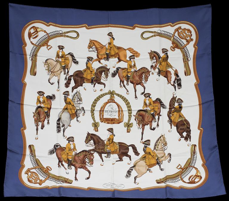 SCARF, siden, "Reprise", Philippe Ledoux, Hermès, Paris, 1900/2000-tal.
