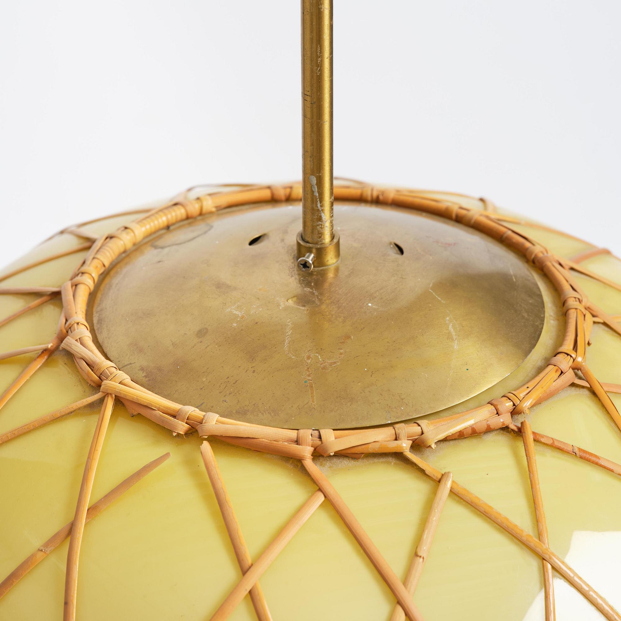 Harald Notini, a ceiling lamp model "11555", Arvid Böhlmarks Lampfabrik, Stockholm, 1940s.