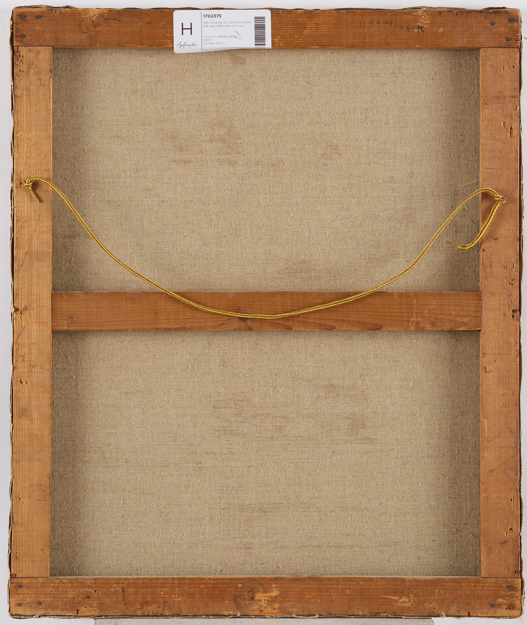 Nils Forsberg d y, Läsande ung kvinna.