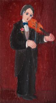 848. Lennart Jirlow, Man with violin.