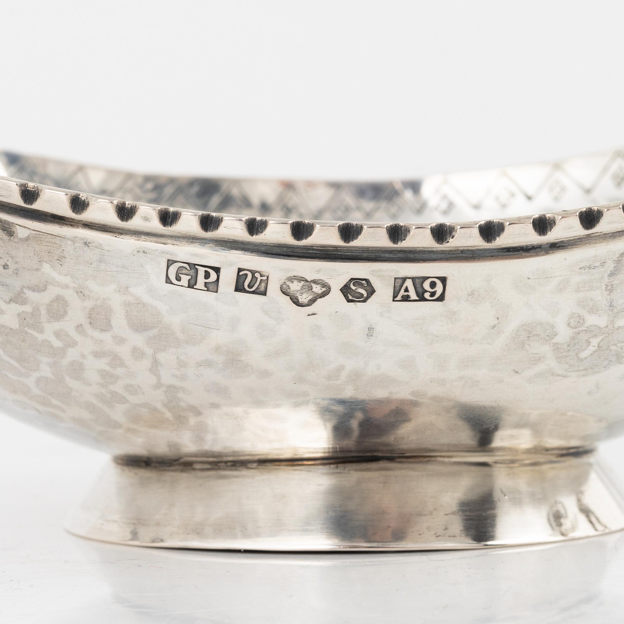 A Swedish sami silver bowl, marks of Göte Persson, Vilhelmina 1951.
