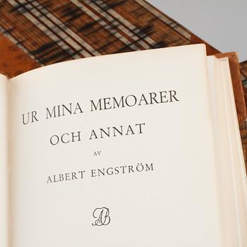 BÖCKER, 15 vol, Albert Engström. Albert Bonniers Bokförlag, Stockholm 1940-tal.