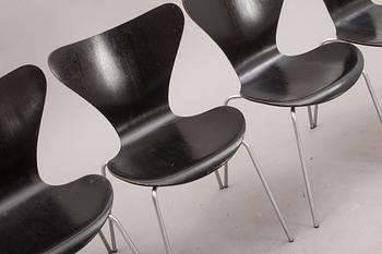 STOLAR, 4 st, "Sjuan", Arne Jacobsen, Fritz Hansen.