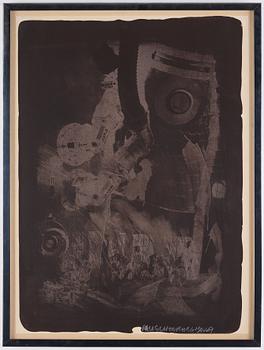 Robert Rauschenberg, litografi. Signerad och numrerad 10/42 med vit krita.