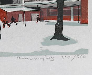 SVEN LJUNGBERG, färgträsnitt, signerad och numrerad 310/310.