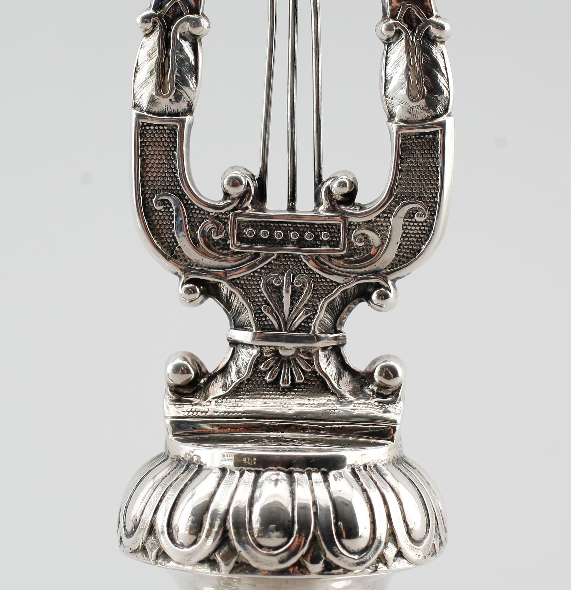 LJUSSTAKAR, 1 par, silver, Anders Lundqvist, Stockholm 1817 och 1829. Vikt ca 344 g.