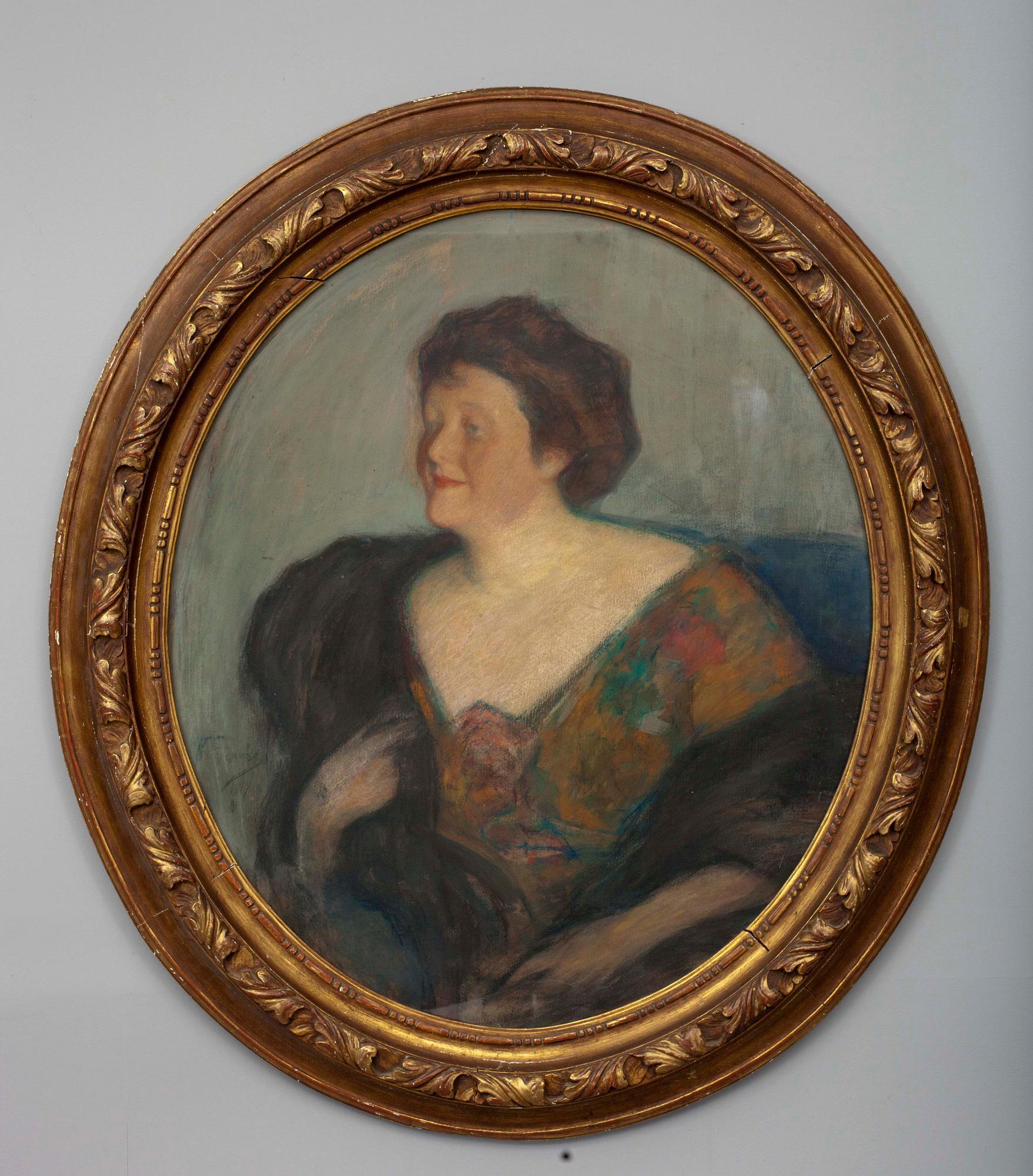 LEONID OSIPOVIV PASTERNAK, Akvarell och pastell på skiva, sign. och dat. 1914.