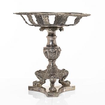 Empire, A Swedish silver centerpiece, mark of Jacob Lenholm, Stockholm 1833.