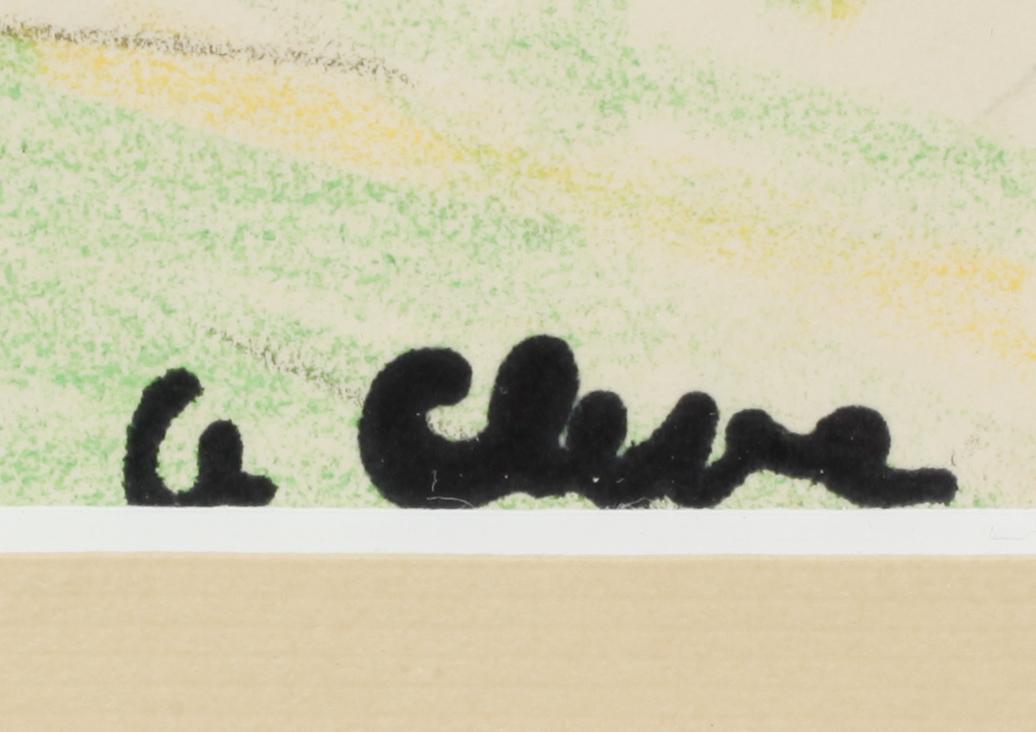 AGNES CLEVE, pastell, signerad.