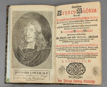 RICHARD LOWER, Englisches Arznen Büchlein..., Leipzig 1702.