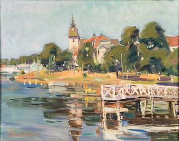 Armas Mikola, olja på duk, signerad och daterad -55.