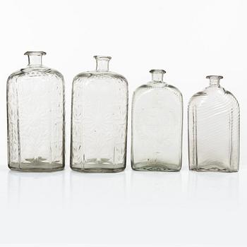 Bottles, a pair, Baroque, 18th century, +2.