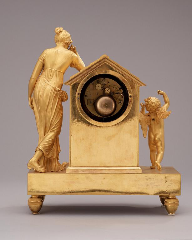 A French Empire early 19th century mantel clock.