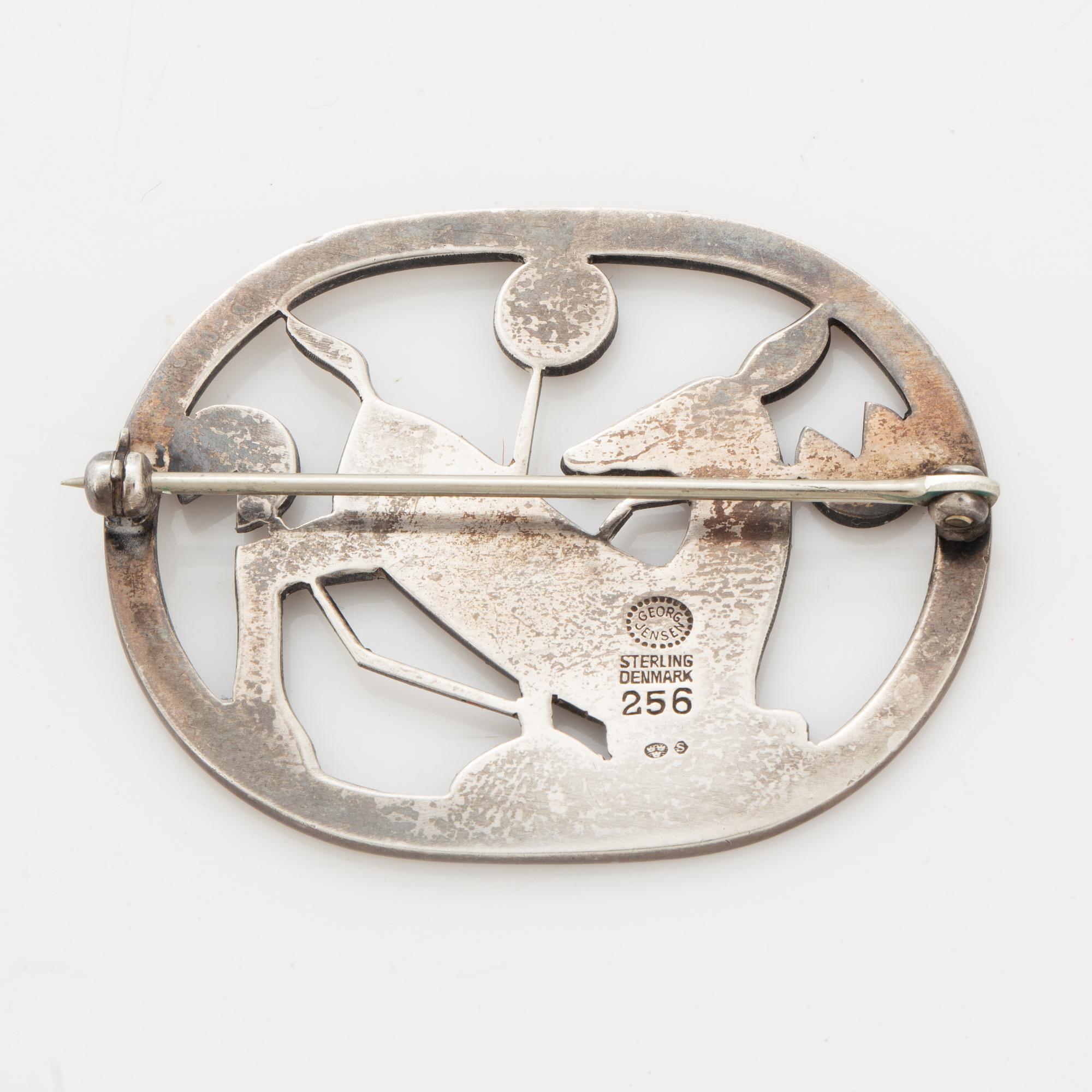 Georg Jensen silver brooch.