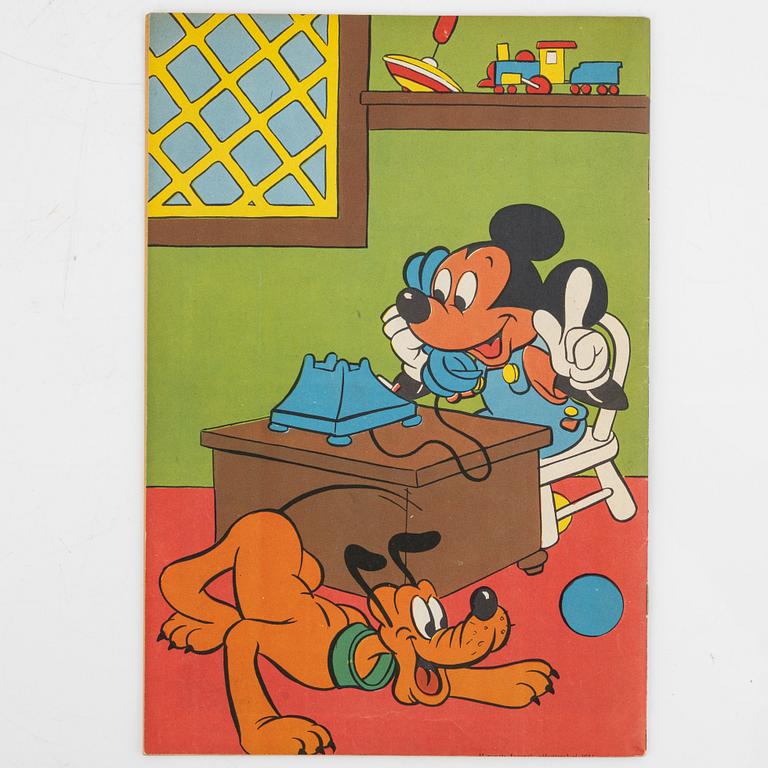 Serietidningar, "Kalle Anka & Co", 12 st, komplett årgång 1951.