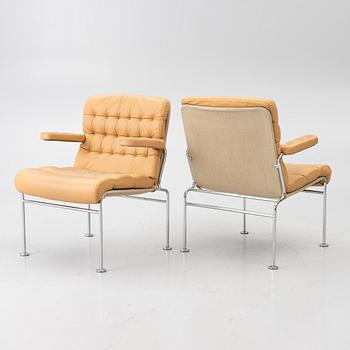Bruno Mathsson, Armchairs, a pair, "Birgitta", Dux.