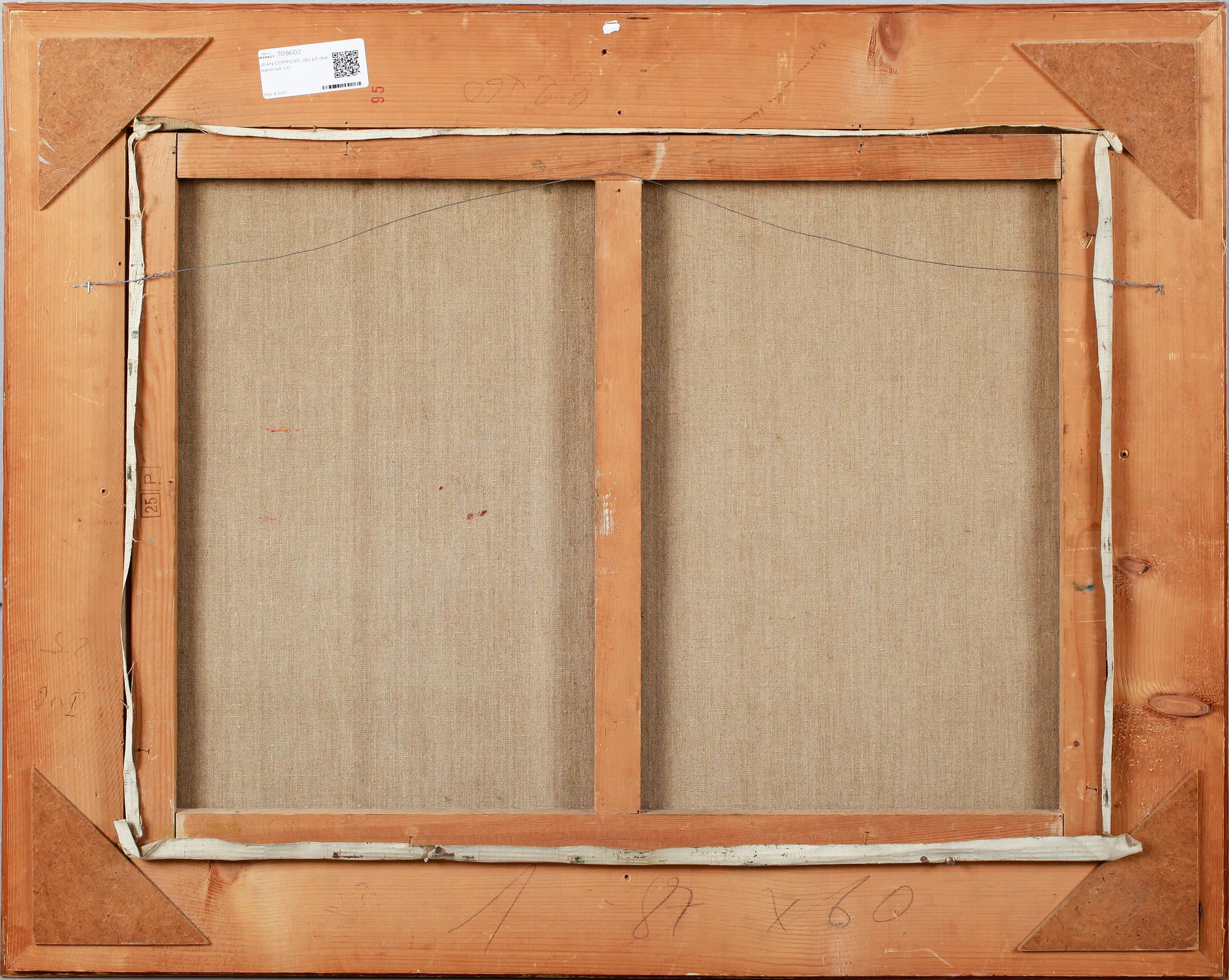 JEAN COMMERE, olja på duk, signerad.