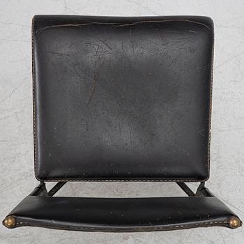 Jacques Adnet, attributed to, chairs, a pair, France, mid-20th century.