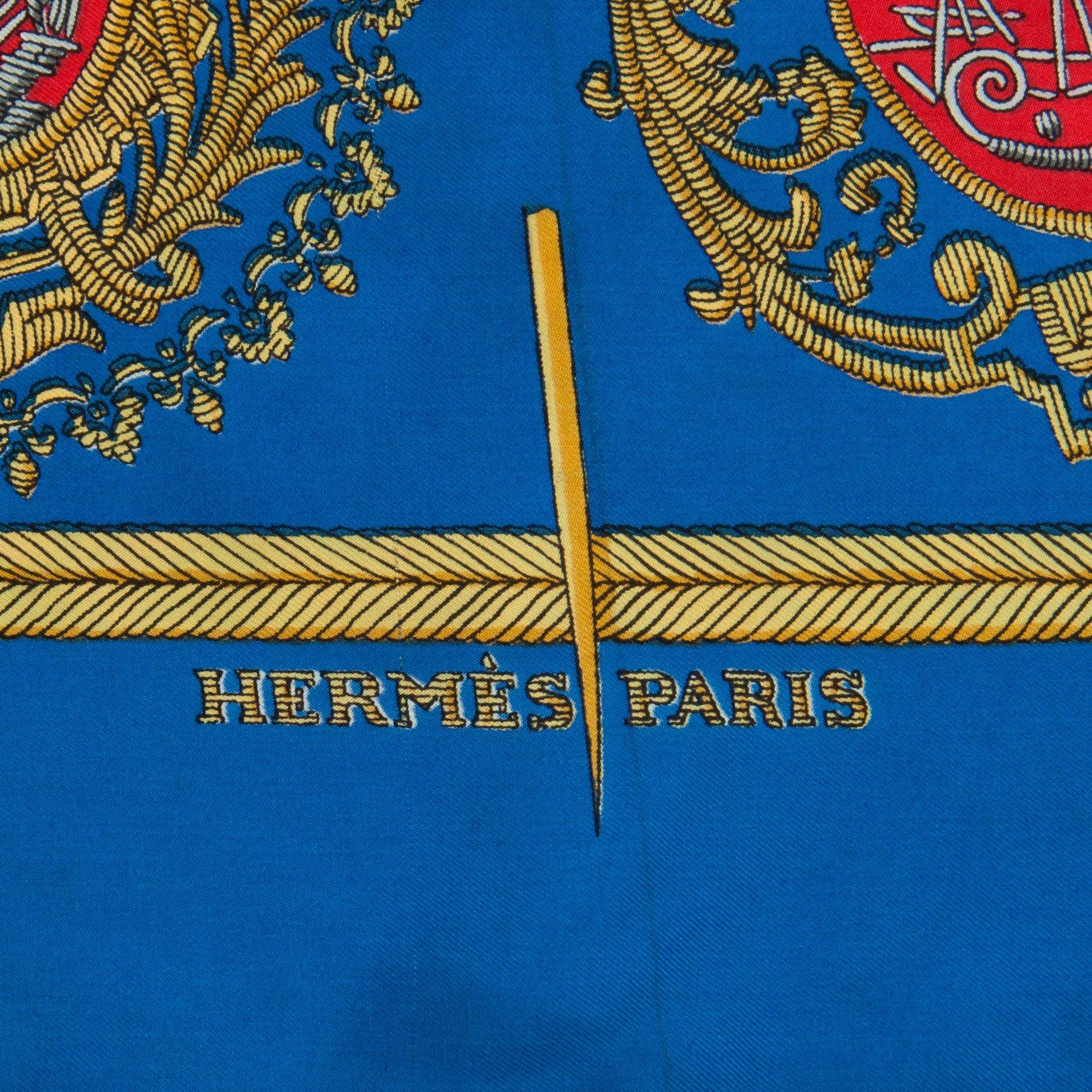 HERMÈS, a silk scarf, "les Armes de Paris".