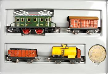 TÅGSET, 2 st, Märklin "50 Jahre", jubileumsmodeller, H0.