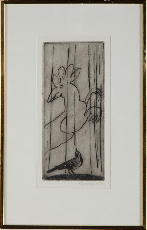 HANS WIGERT, etsning, signerad med blyerts och numrerad 5/30.