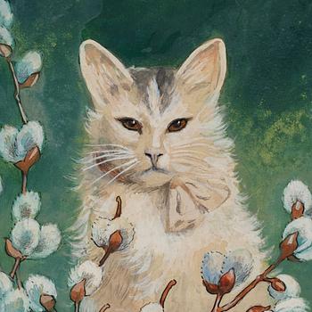 Jenny Nyström, "Videkatt" (Cat in springtime).