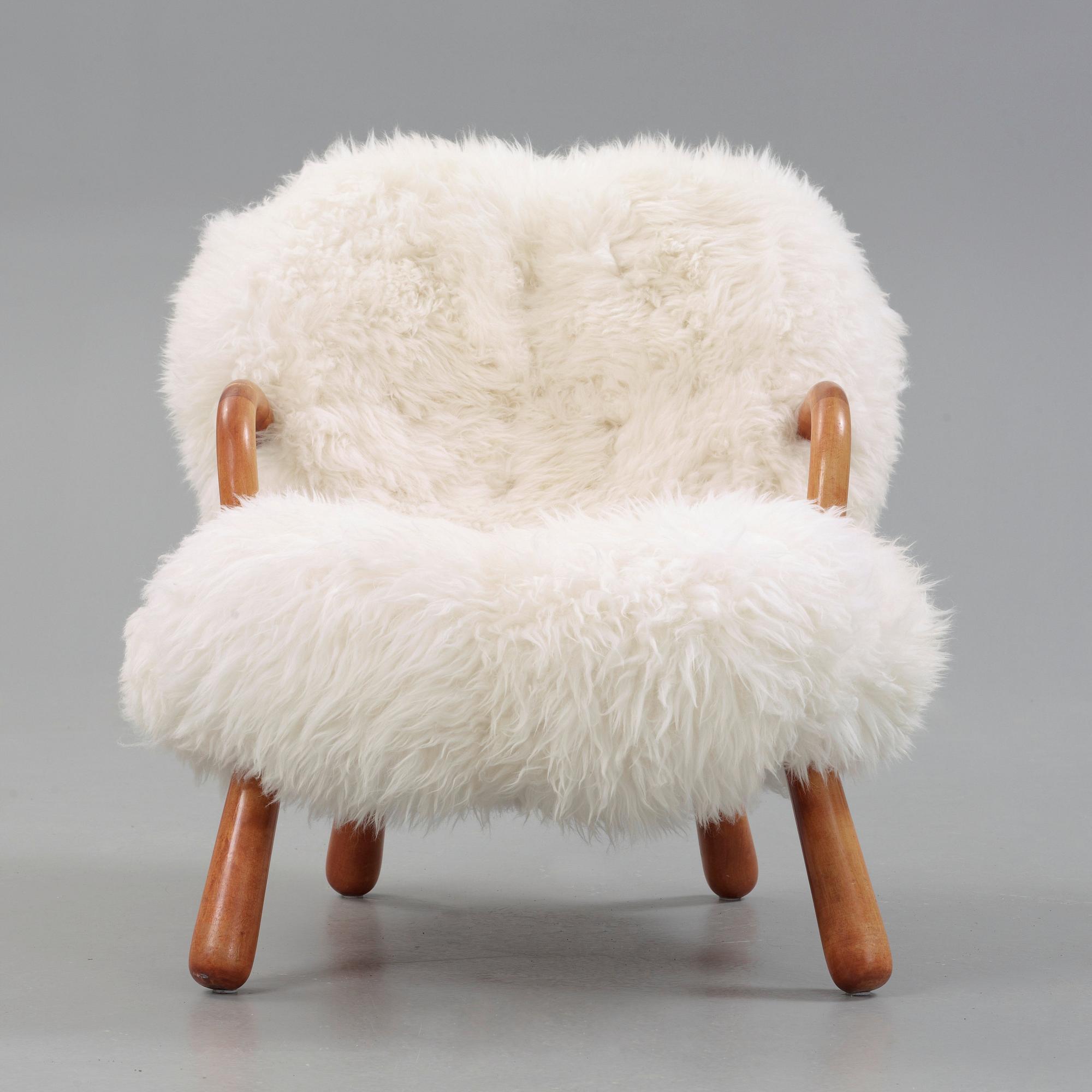 A 'Clam' easy chair attributed to Philip Arctander, 1940-50's.