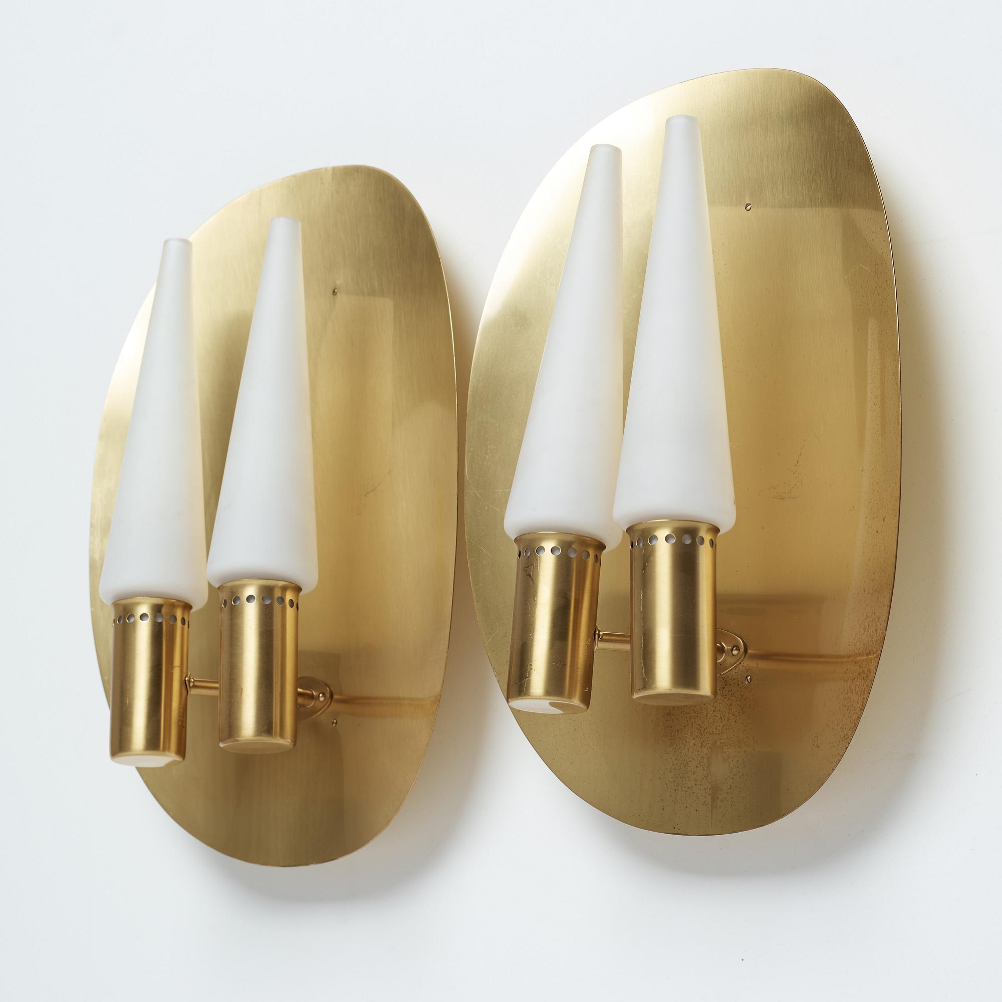 HANS-AGNE JAKOBSSON, vägglampetter, ett par, Markaryd, 1900-talets andra hälft.