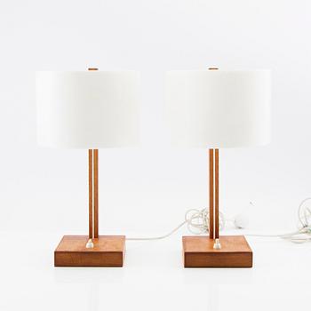 Table lamps, a pair from Luxus, 1960s.