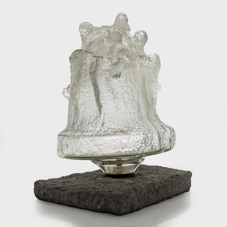 Timo Sarpaneva, veistos, "Ahtojää", signeerattu Timo Sarpaneva Iittala 1967.