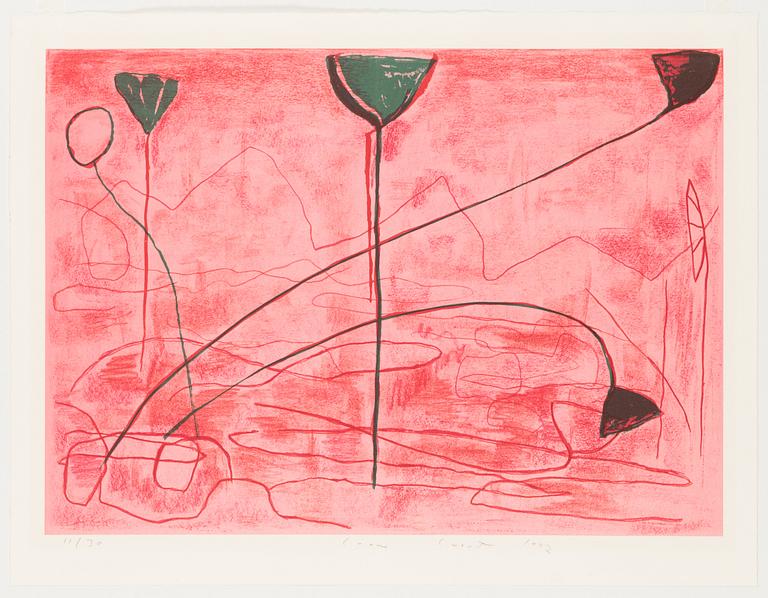 Leena Luostarinen, lithograph, signed and dated 1992, numbered 11/30.