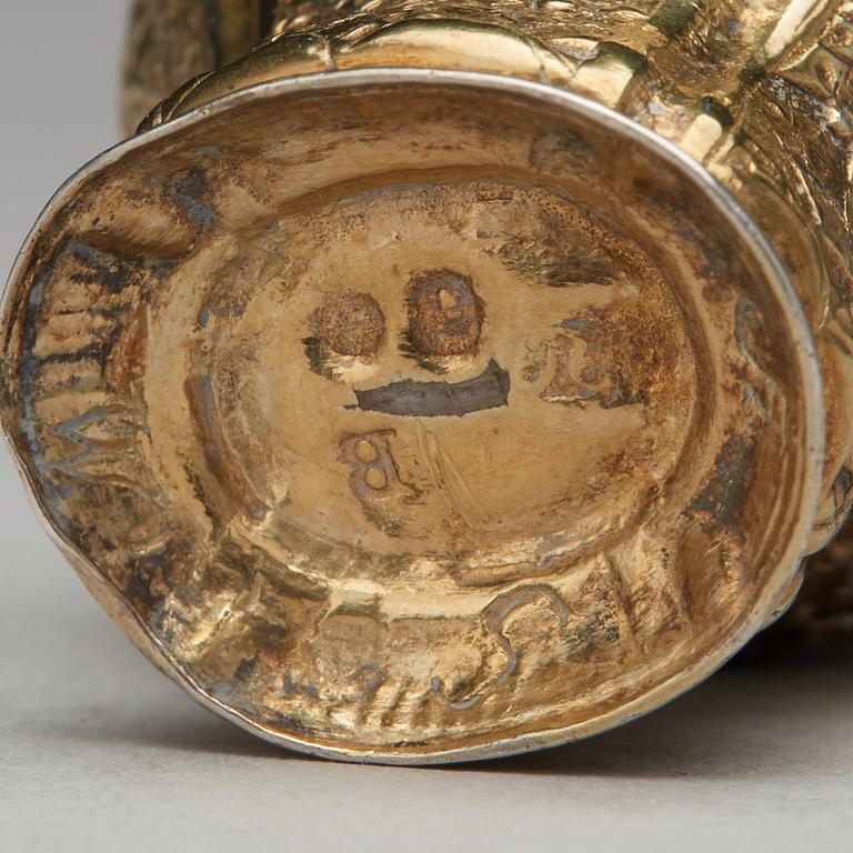 Petter Åkerman, luktdosa, silver, Stockholm 1760. Rokoko.