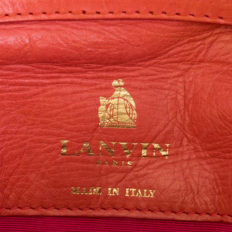A LANVIN "Happy Mini" QUILTED LEATHER SHOULDER BAG.