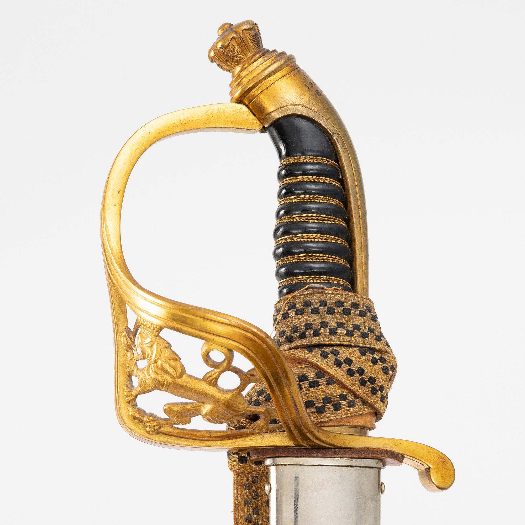 A Finnish officer's sabre, 1922 pattern.