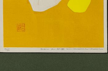 Haku Maki, tre träsnitt, "Poem 70-79", "Poem 71-54", "Poem 71-58".