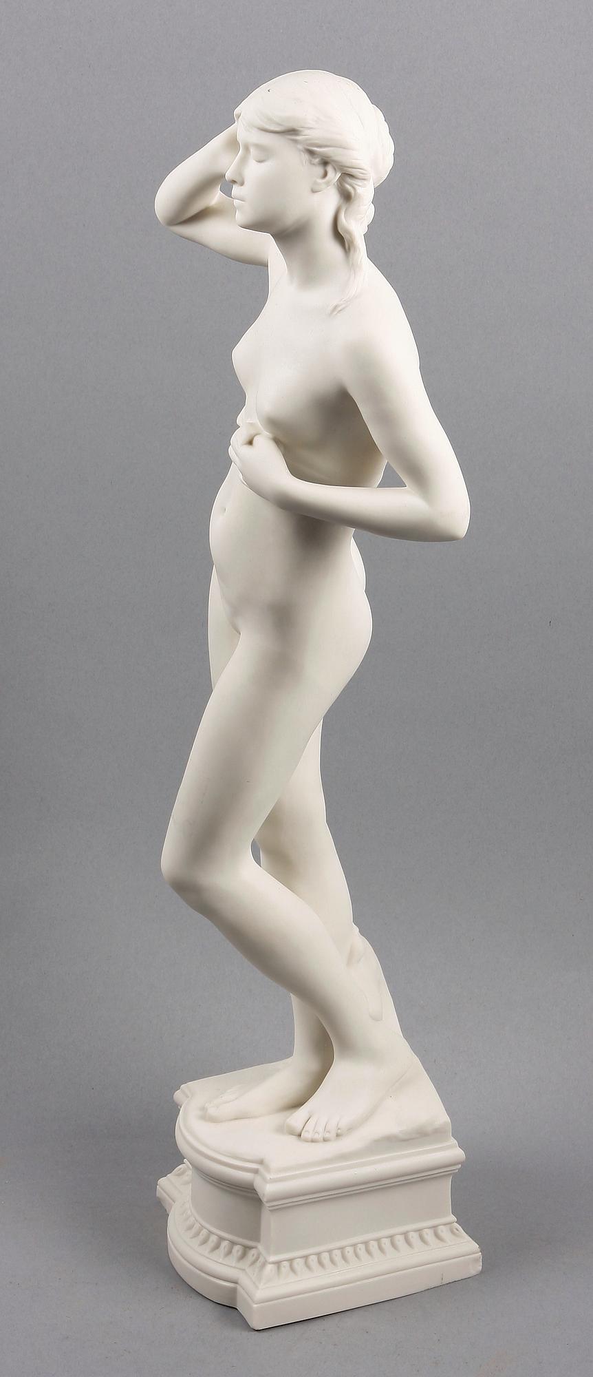 PER HASSELBERG efter, figurin, parian, Gustafsberg, sign o dat 1902.
